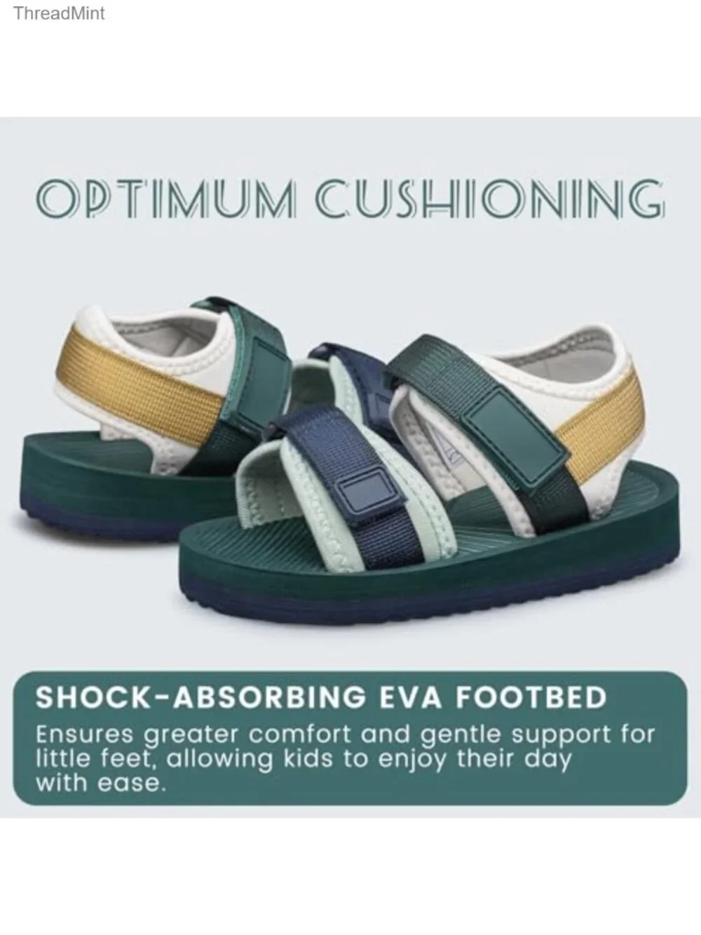 Toddler Little Kid Sandals Boys Girls Adjustable Strap Open-Toe Summer Outdoor